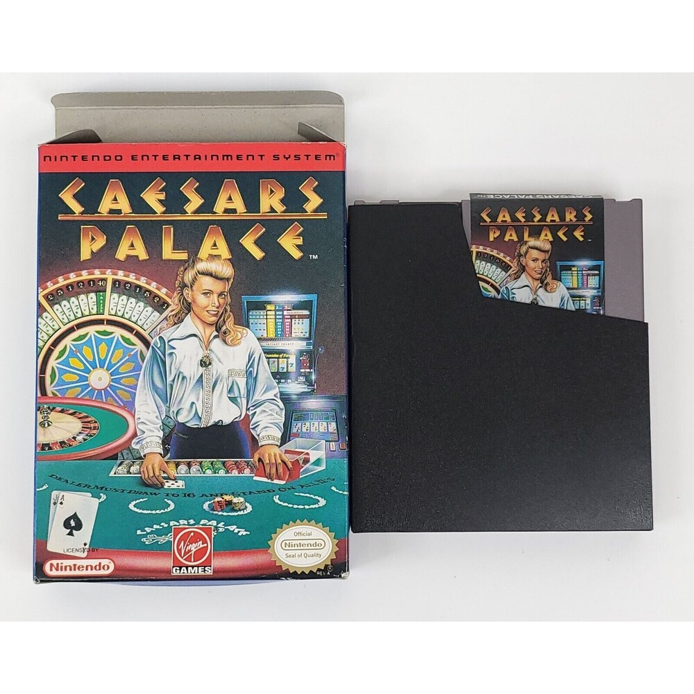 Caesars Palace (Nintendo Entertainment System, 1992) With Manual And Box Tested